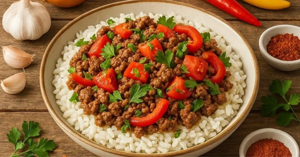ground beef and rice recipes