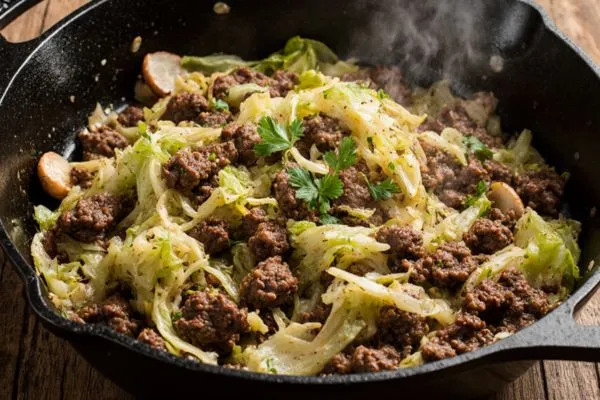 beef mince and cabbage